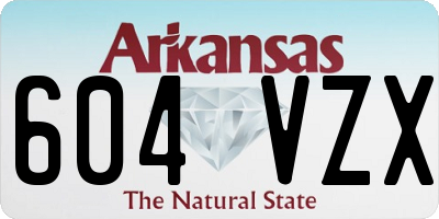 AR license plate 604VZX