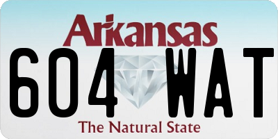AR license plate 604WAT