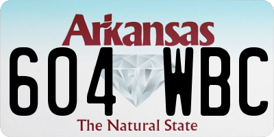 AR license plate 604WBC