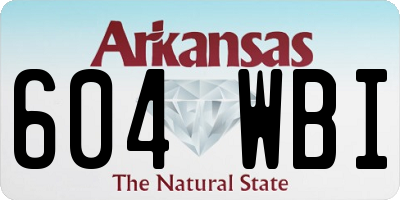 AR license plate 604WBI
