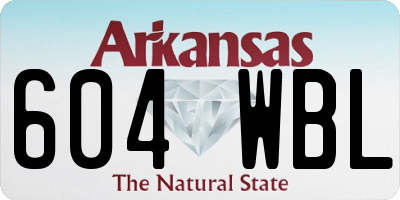 AR license plate 604WBL