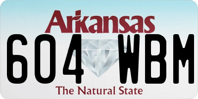 AR license plate 604WBM