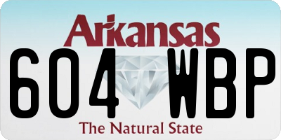 AR license plate 604WBP