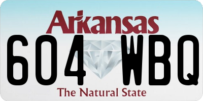 AR license plate 604WBQ