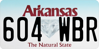 AR license plate 604WBR