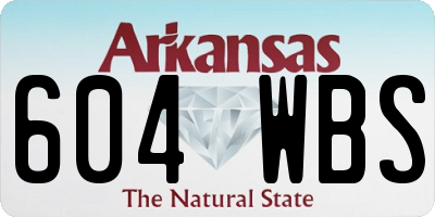 AR license plate 604WBS