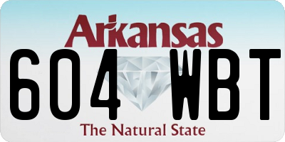 AR license plate 604WBT