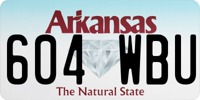 AR license plate 604WBU