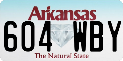 AR license plate 604WBY