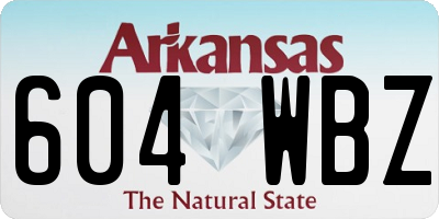 AR license plate 604WBZ