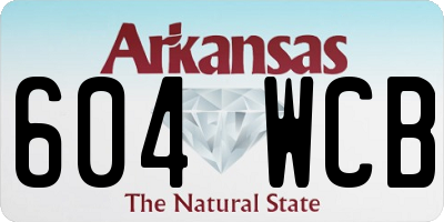 AR license plate 604WCB