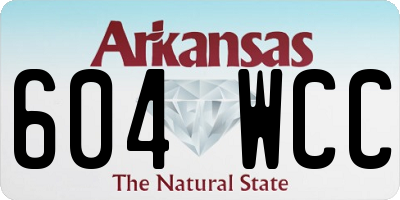 AR license plate 604WCC