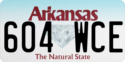 AR license plate 604WCE