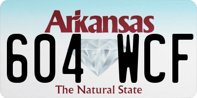 AR license plate 604WCF