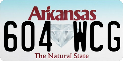 AR license plate 604WCG