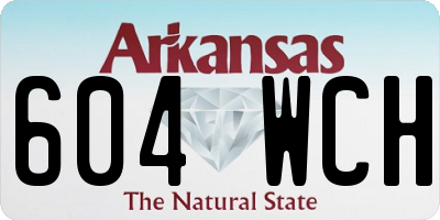 AR license plate 604WCH