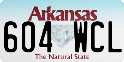 AR license plate 604WCL