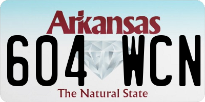 AR license plate 604WCN