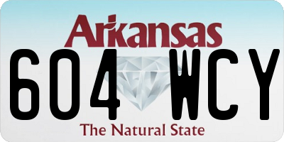 AR license plate 604WCY