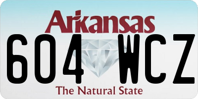AR license plate 604WCZ