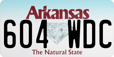 AR license plate 604WDC