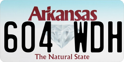 AR license plate 604WDH