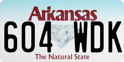 AR license plate 604WDK