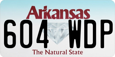 AR license plate 604WDP