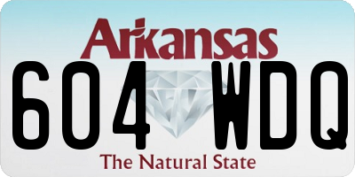 AR license plate 604WDQ