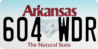 AR license plate 604WDR