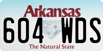 AR license plate 604WDS