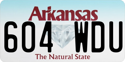 AR license plate 604WDU