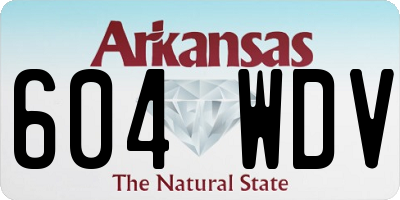 AR license plate 604WDV