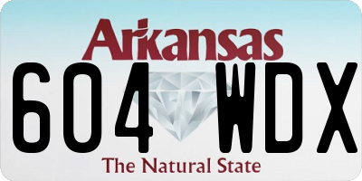 AR license plate 604WDX