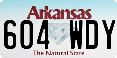 AR license plate 604WDY