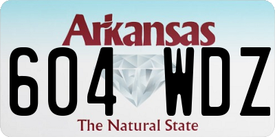 AR license plate 604WDZ
