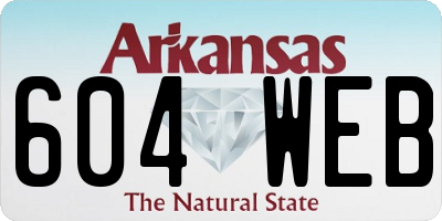 AR license plate 604WEB