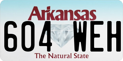 AR license plate 604WEH