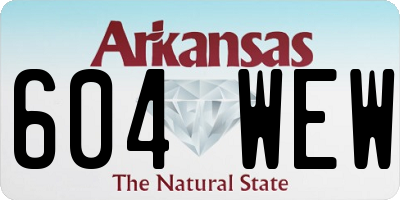 AR license plate 604WEW