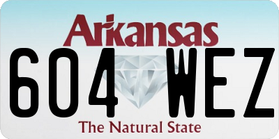 AR license plate 604WEZ