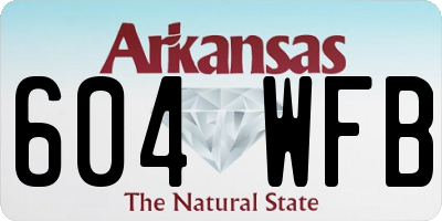 AR license plate 604WFB