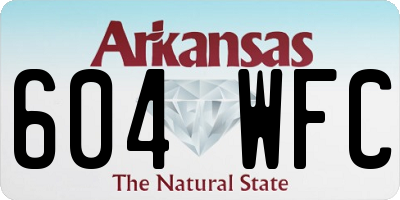 AR license plate 604WFC