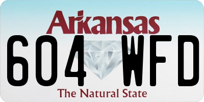 AR license plate 604WFD