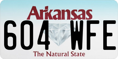 AR license plate 604WFE