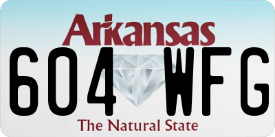AR license plate 604WFG