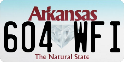 AR license plate 604WFI