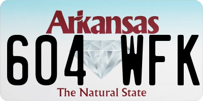 AR license plate 604WFK