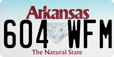 AR license plate 604WFM