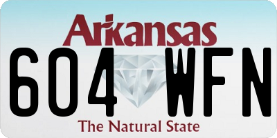 AR license plate 604WFN