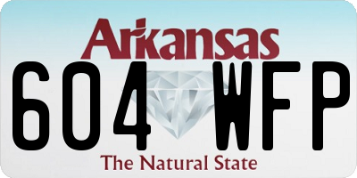 AR license plate 604WFP